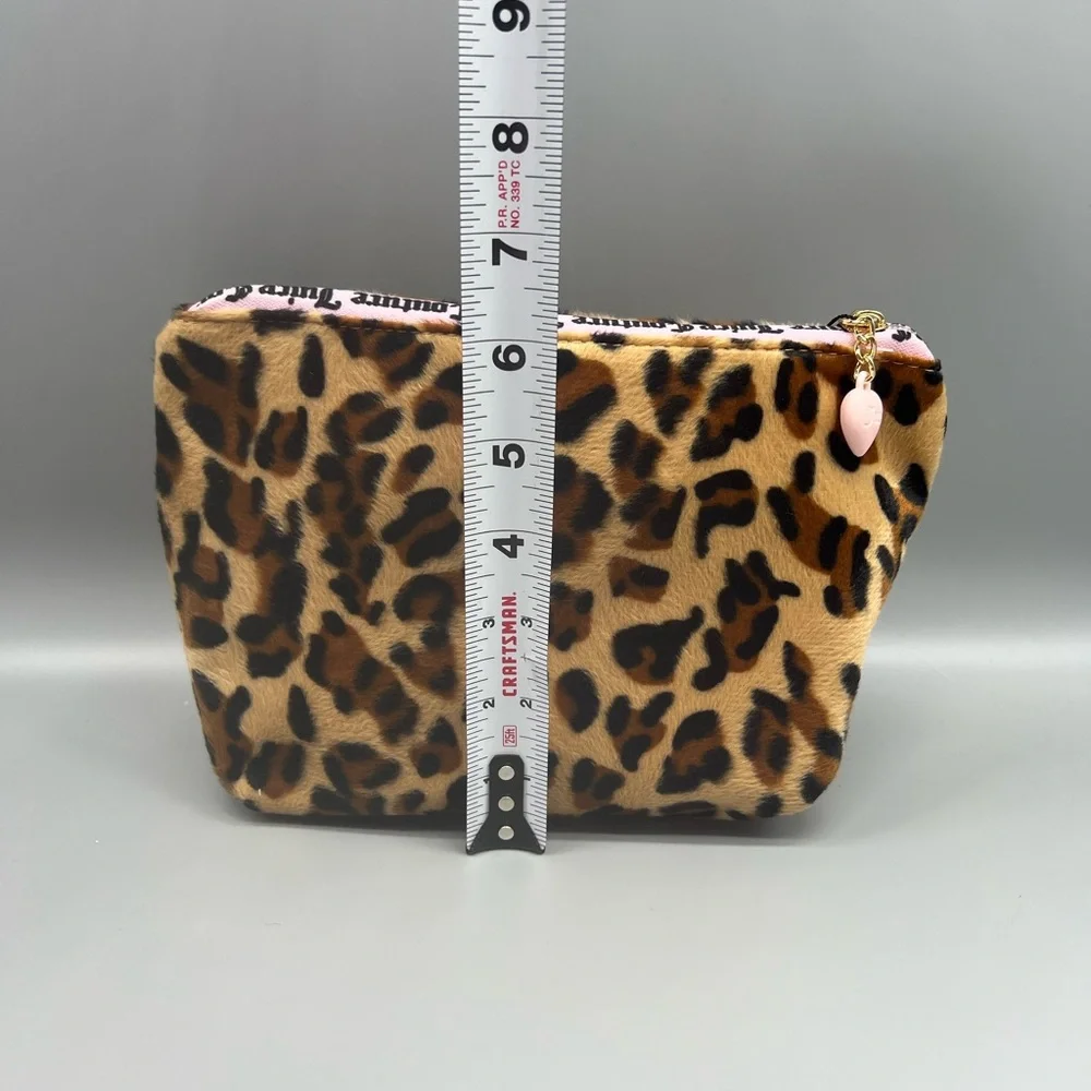 Juicy couture leopard print cosmetics bag